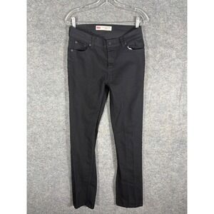 Levi's 502 Regular Taper Black Jeans Men's Size‎ 29x31 Classic Denim Pants